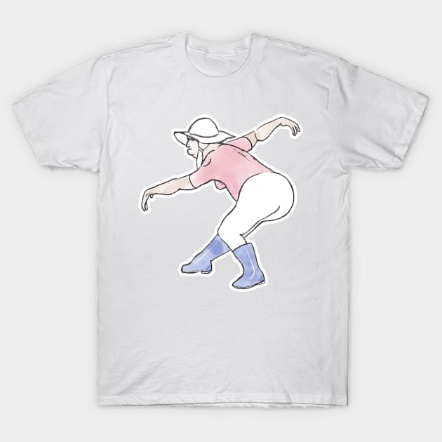 Dancing Granny #2 T-Shirt by Adam Thornton Illustration